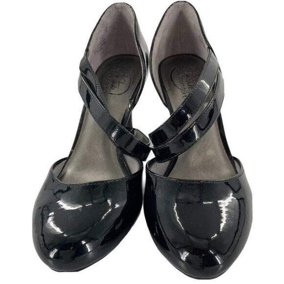 Lifestride Simply Pump Heels Women Size 6M Paige Asymmetric Double Straps Casual - Picture 1 of 8